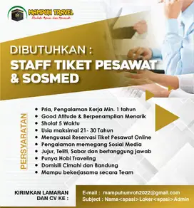 Staff Tiket & Sosmed