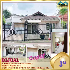 DIJUAL Cepat RUMAH 1,5 Lantai di Citra 1 Kalideres Jakarta Barat - HL