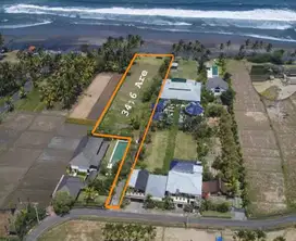 Jual tanah los pantai pasut 34 are harga 750 jt/ are