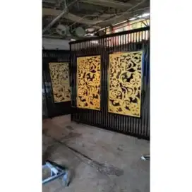 Pintu gerbang cating laser