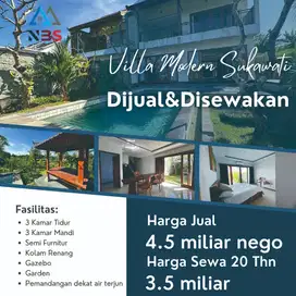 DIJUAL VILLA/DISEWAKAN VILLA LOKASI TEGENUNGAN