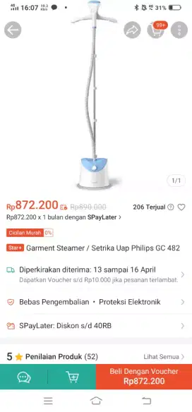 Setrika uap Philips