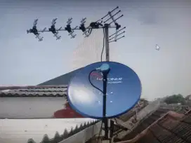 Antena Surabaya sawahan, antena uhf digital dan parabola