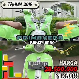 Piaggio Vespa Primavera 150 Th 2015 WARNA HIJAU PERFECT CONDITION