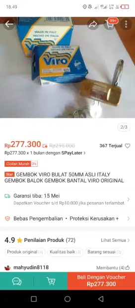 Gembok viro ori