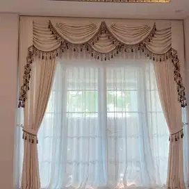 Pasang Tirai Gorden Jendela Gordyn Mewah Hordeng Model Terbaru Murah