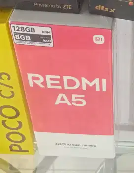 Redmi A5 4/128 BARU garansi resmi XIAOMI 15bln bisa TT atau Kredit