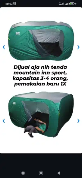 Tenda camping mountain inn sport