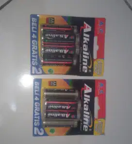 Baterai alkaline 1 pack isi 6pcs Baru