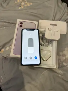 Dijual Iphone 11 Purple 128GB Lengkap Terdaftar