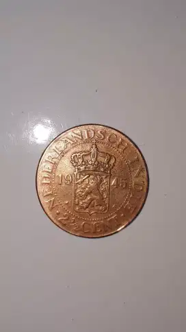 Jual uang logam jaman Belanda thn 1945