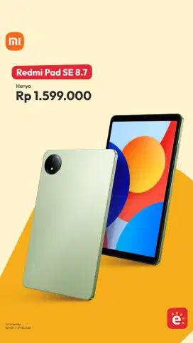 XIAOMI TABLE TERBARU 8.7 INCH RAM 4/128