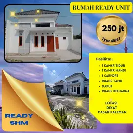 DIJUAL RUMAH HANYA 250 JUTA DI JETIS BAKI DEKAT PASAR DALEMAN