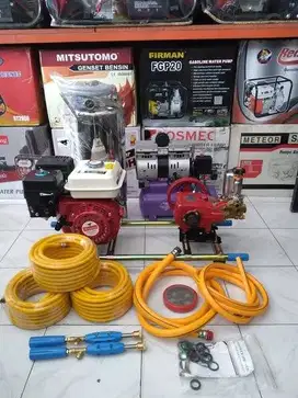 Jual paket mesin 3in1 Steam Bensin 160 + Kompresor Silent + Tabung DLL
