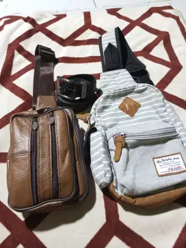 Dijual cepat dua tas selempang pria