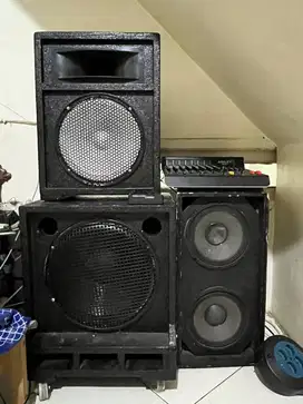 JUAL SPEAKER AKTIF + MIXER ASHLEY HERO 8