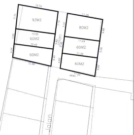 Dijual 6 Kavling Strategis Dekat Stasiun Depok Lama