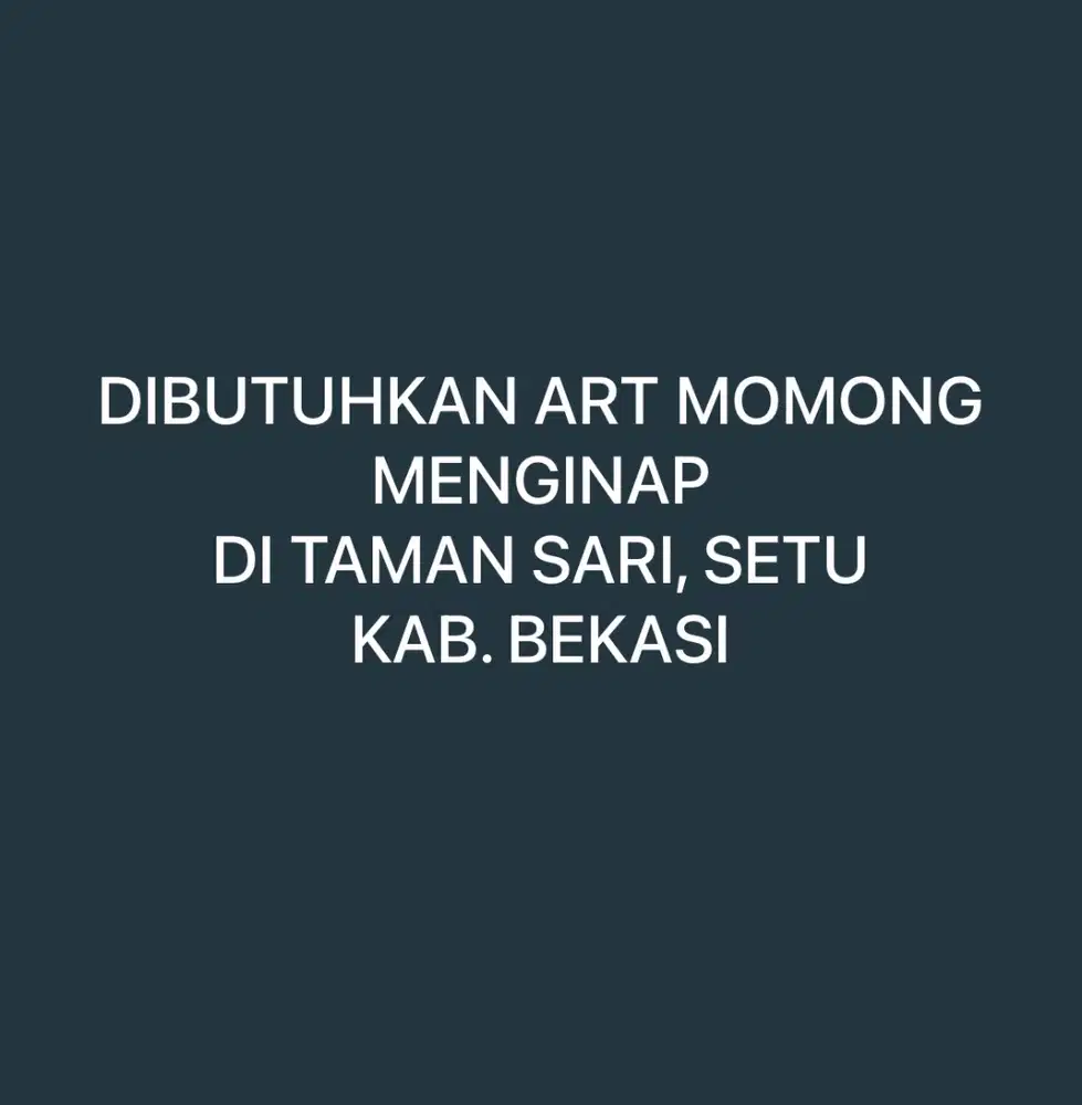 Art Momong (Baby Sitter)