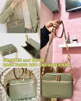 Tas Charles And Keith Double Zip