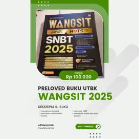 Preloved buku wangsit SNBT 2025