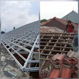 Pemasangan baja ringan dan renovasi atap rumah