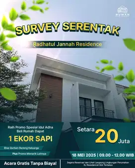 Surtak Raudhatul Jannah Residence Bekasi 18 Mei 2025 Promo HewanQurban
