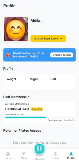 Transfer Membership Gym Fit Hub 8 bulan