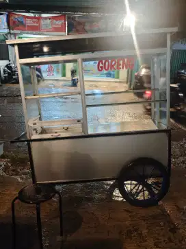 Jual BU gerobak aluminium bagus
