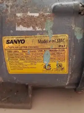 Pompa Air Otomatis SANYO Bekas