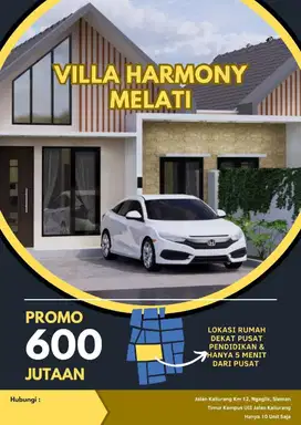 Dijual Rumah Murah SHM Dekat Kampus Terpadu UII Jalan Kaliurang