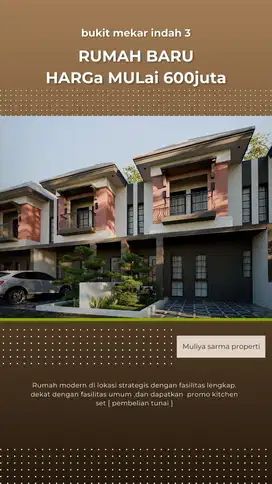 Rumah baru dengan suasana baru untuk gaya hidup yg baru
