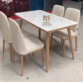Meja makan marmer artical marble