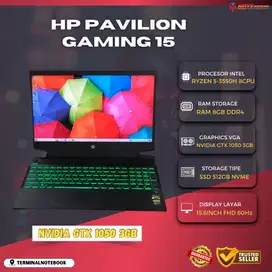 Hp pavilion Gaming 15 Amd Ryzen 5-3550H Ram 16GB GTX 1050 3GB