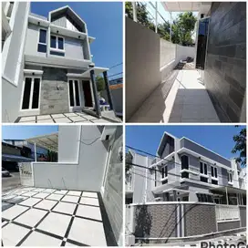 Tenggilis jual rumah baru gress minimalis cakep murah row jalan luas