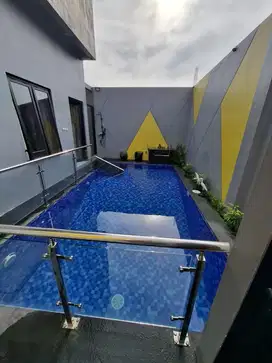 villa mewah ada kolam renang selangkah ke wisata bisa parkir 9 mobil