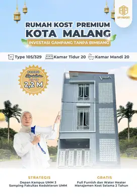 DIJUAL RUMAH KOS DEKAT KAMPUS DI MALANG