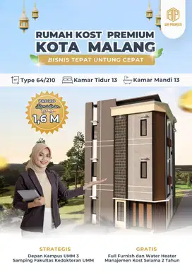 Rumah Kost dekat Kampus Ternama Kota Malang
