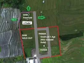 Dijual Tanah Luas 1560 m2 di Babakan, Canggu, Bali ROI Cepat