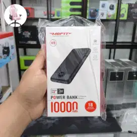 BARU SEGEL! MOFIT POWERBANK M18 LCD DISPLAY REAL CAPACITY 10000 MAH