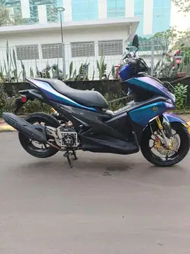 Yamaha aerox 155 modif hedon 2017,km 20rb,istimewa mewah mantap