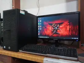 Pc editing dan gaming (intel i3 gen6 + ram 8gb + monitor 19inch) HP