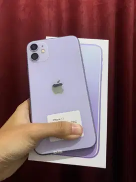 iPhone 11 64Gb bh 100% inter all operator pemakian cewe fullset