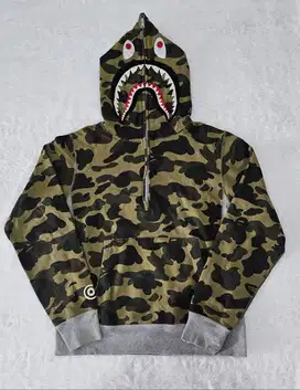 Hoodie BAPE Halfzip camo Original 100%