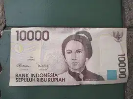 Uang kertas 10000 tahun 1998