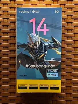 Realme 14 5G Ram 8/256 Gb Baru Segel Box Garansi Resmi 1 Tahun