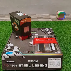 Asrock B450M Steel Legend +  AMD Ryzen 5 5600X + ADATA SPECTRIX D35G R