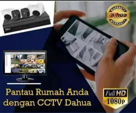 Paket cctv dahua 8 ch 4 camera 2mp