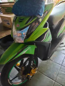 Beat FI 2014 Hijau Putih
