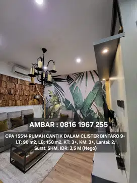 15514 - Rumah bagus hadap timur bintaro sektor 9