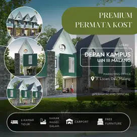 dijual rumah kos 6 persis depan kampus uin akses mobil